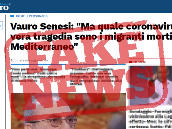 BUFALA ! “Vauro: Ma quale coronavirus, la vera tragedia sono i migranti morti nel Mediterraneo” — Libero