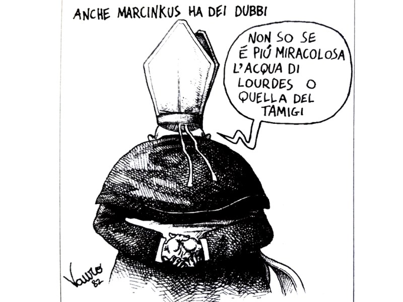 Scandalo Ior-Ambrosiano | Fotogallery, Le vignette di Vauro (1982-1990)