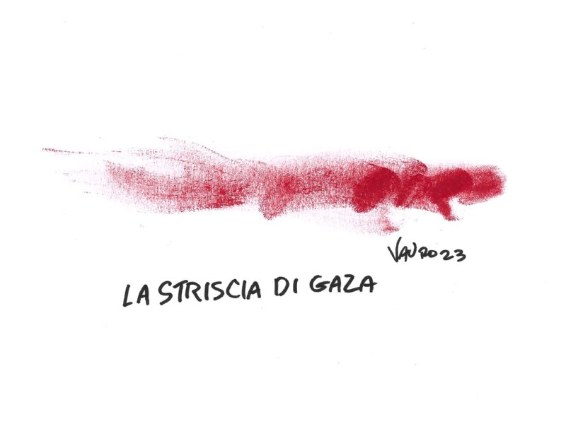 La Striscia di Gaza – Vauro (18 ott 2023)
