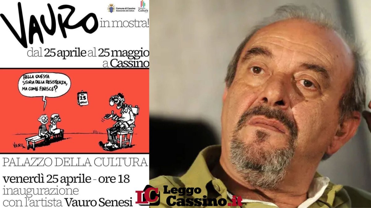 Cassino celebra la satira con Vauro: una mostra tra ironia e memoria (25 aprile – 25 maggio 2025)