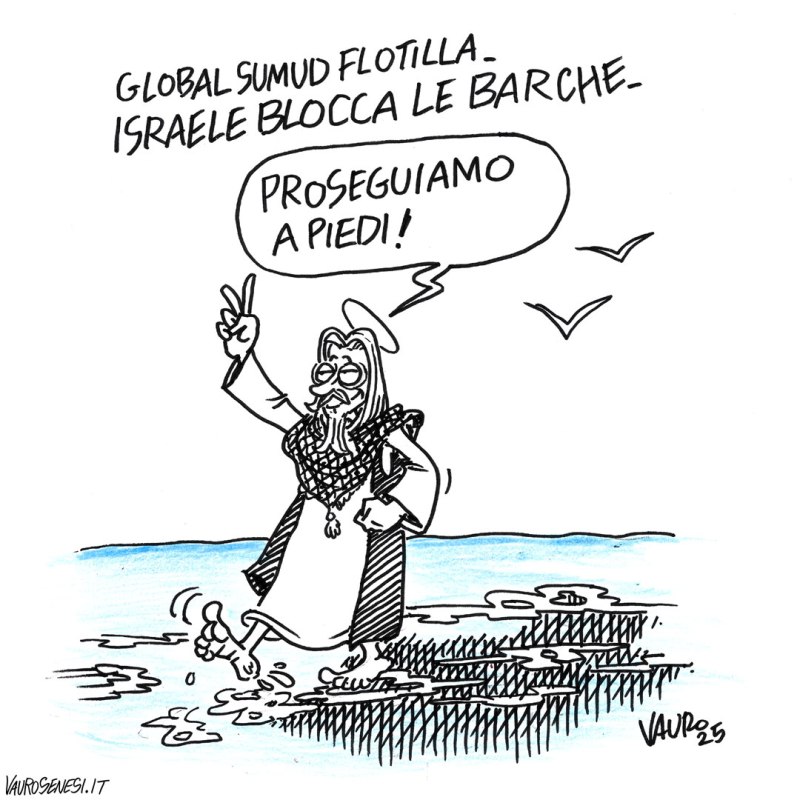 Israele blocca le barche (2 ott 2025)
