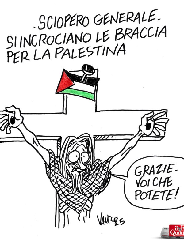 Sciopero generale per la Palestina (Il Fatto, 4 ott 2025)