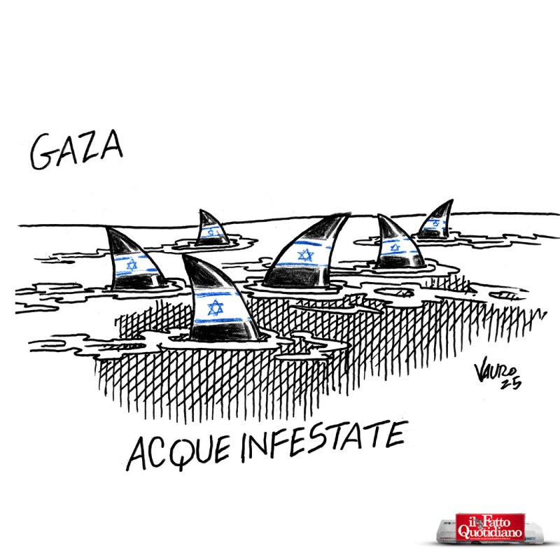 Gaza, acque infestate (Il Fatto, 9 ott 2025)