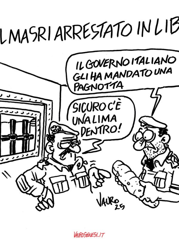 Almasri arrestato a Tripoli (5 nov 2025)