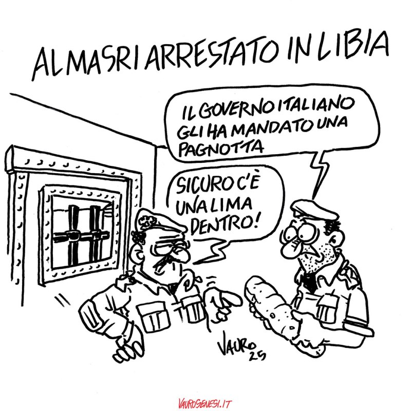 Almasri arrestato a Tripoli (5 nov 2025)