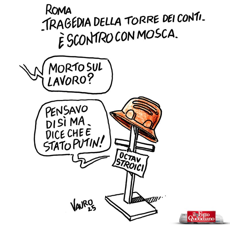 Octav Stroici, morto l’operaio intrappolato nella Torre dei Conti (Il Fatto, 6 nov 2025)
