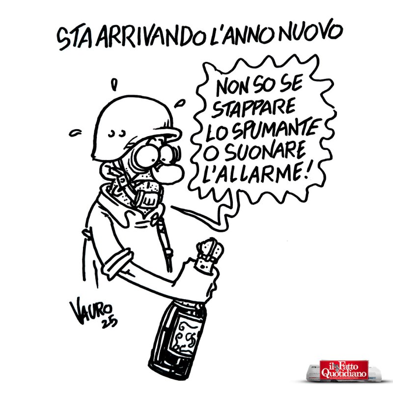 Sta arrivando l’anno nuovo (Il Fatto, 27 dic 2025)