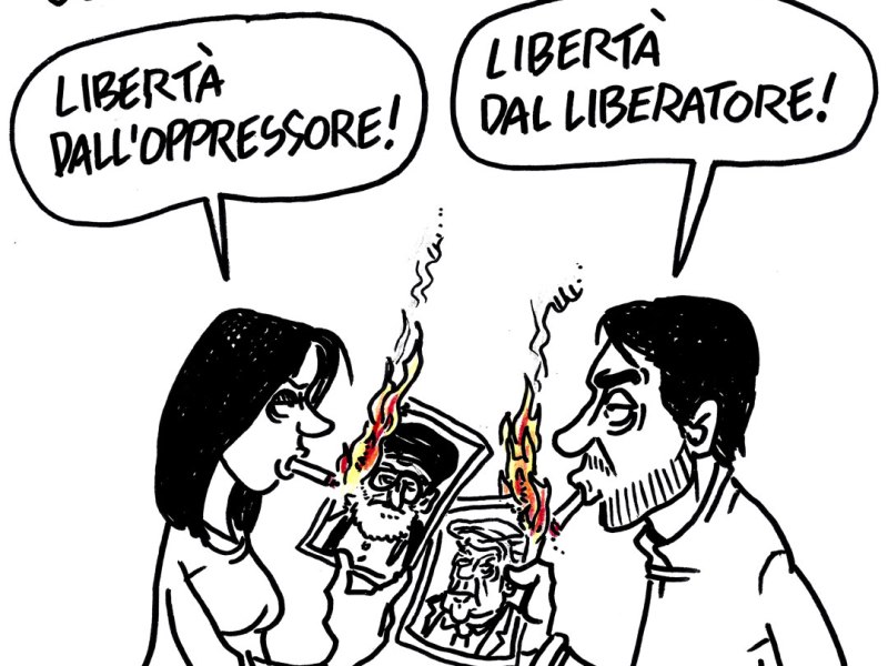 Con il popolo iraniano (Il Fatto, 15 gen 2026)