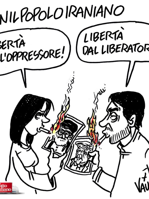 Con il popolo iraniano (Il Fatto, 15 gen 2026)