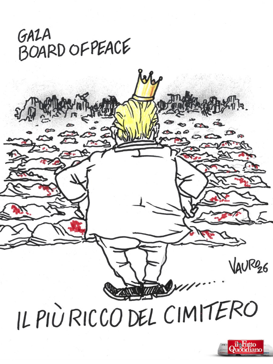 Trump, Bord of Peace per Gaza (Il Fatto, 20 gen 2026)