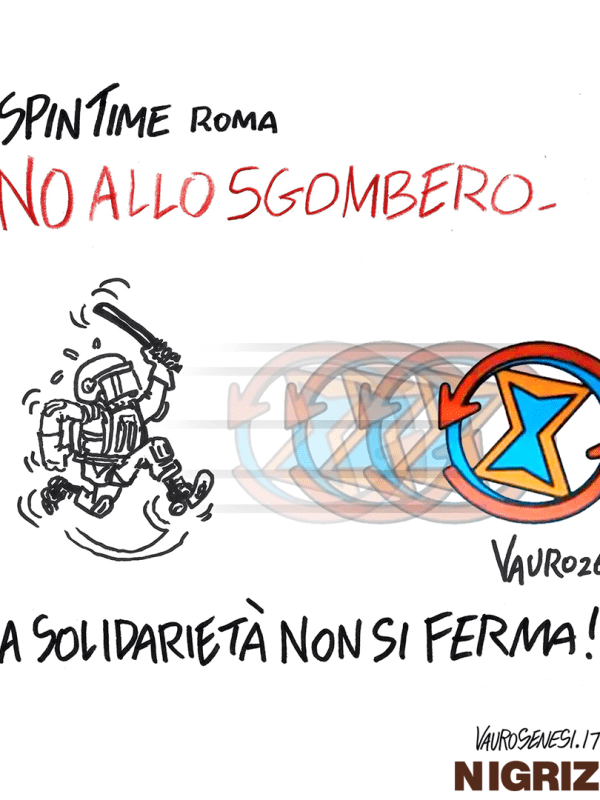 SpinTime, NO allo sgombero (Nigrizia, mar 2026)
