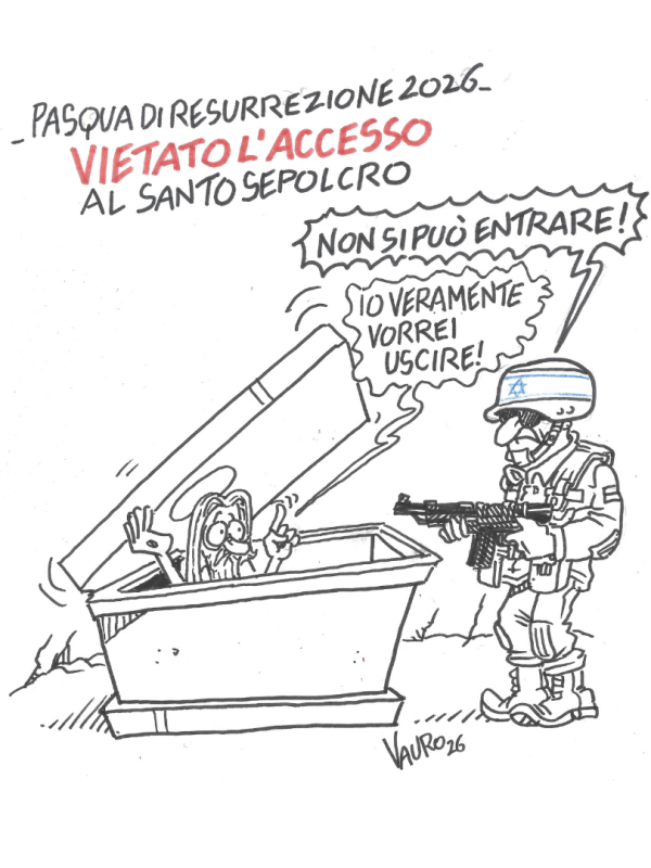 Vietato l’accesso al Santo Sepolcro (Il Fatto, 31 mar 2026)