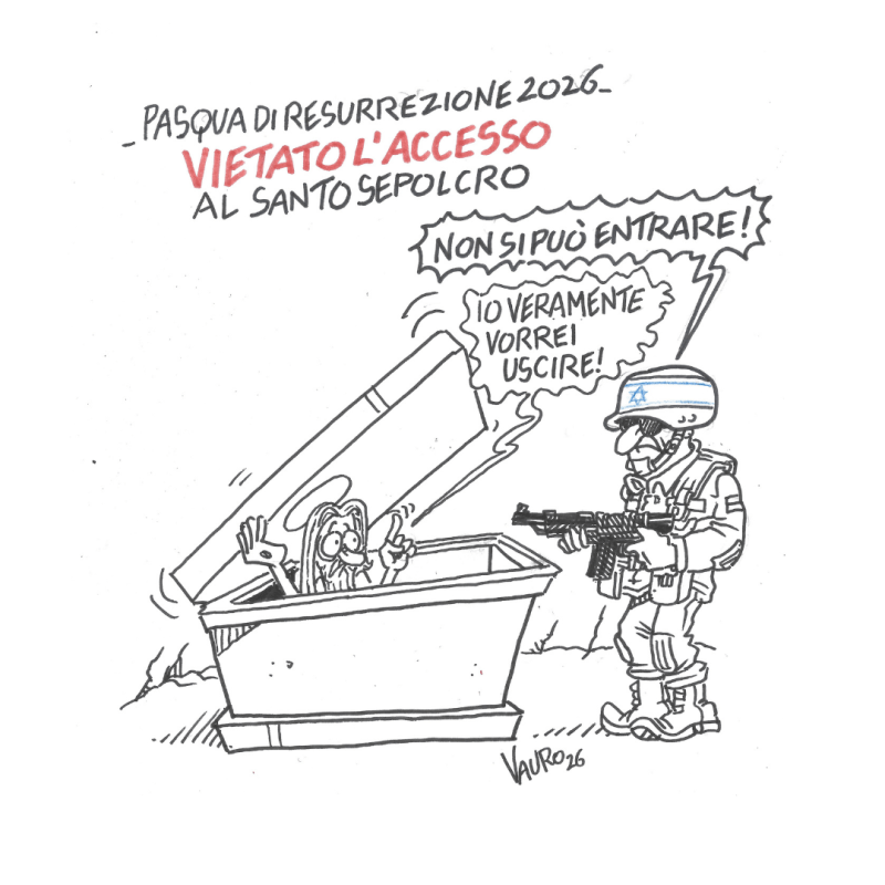 Vietato l’accesso al Santo Sepolcro (Il Fatto, 31 mar 2026)