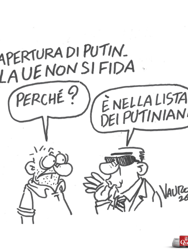 Apertura di Putin (Il Fatto, 12 maggio 2026)