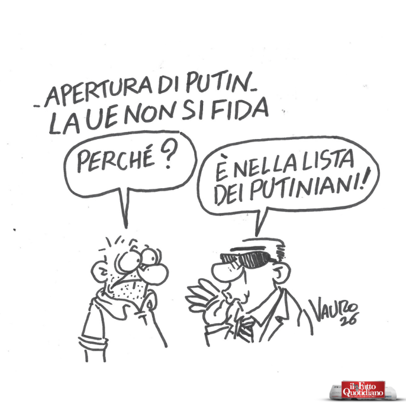 Apertura di Putin (Il Fatto, 12 maggio 2026)