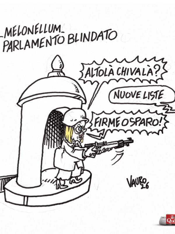 Parlamento blindato (Il Fatto, 15 settembre 2026)