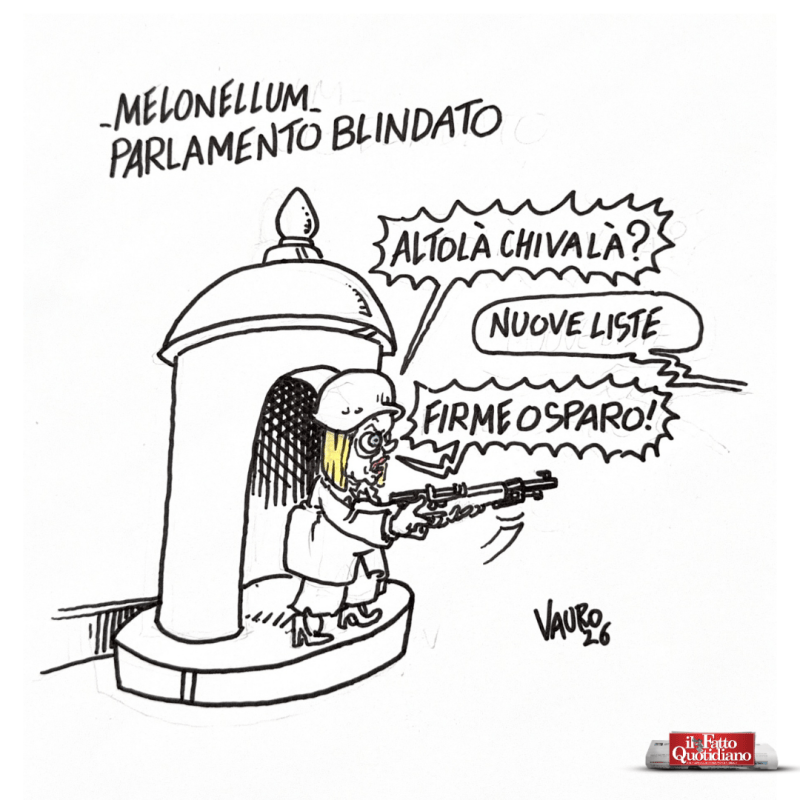 Parlamento blindato (Il Fatto, 15 settembre 2026)